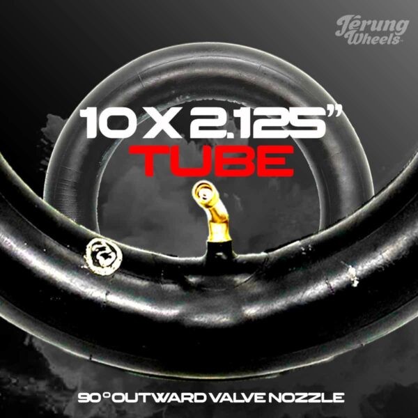 10 inches Tube (10x2.125) with 90º outwards valve nozzle